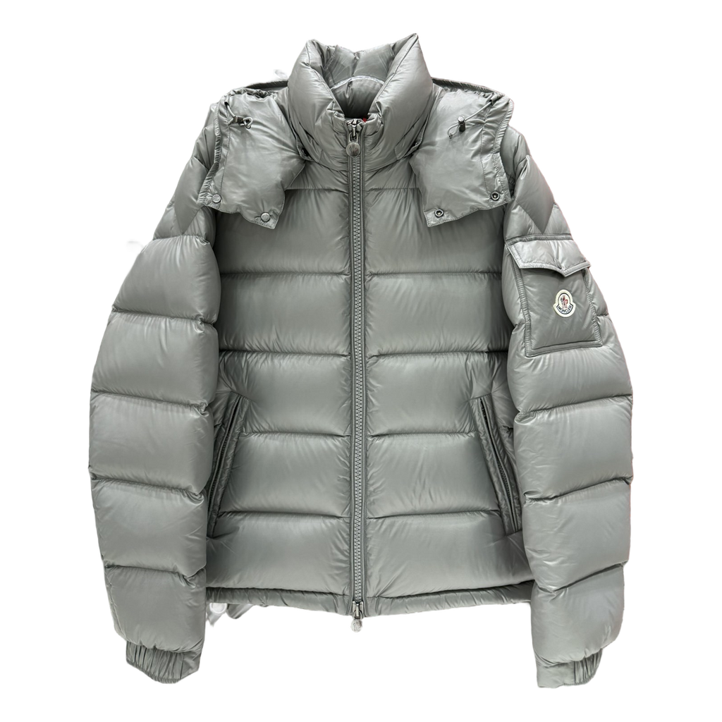 Moncler Maya Hooded Puffer Jacket - Gray