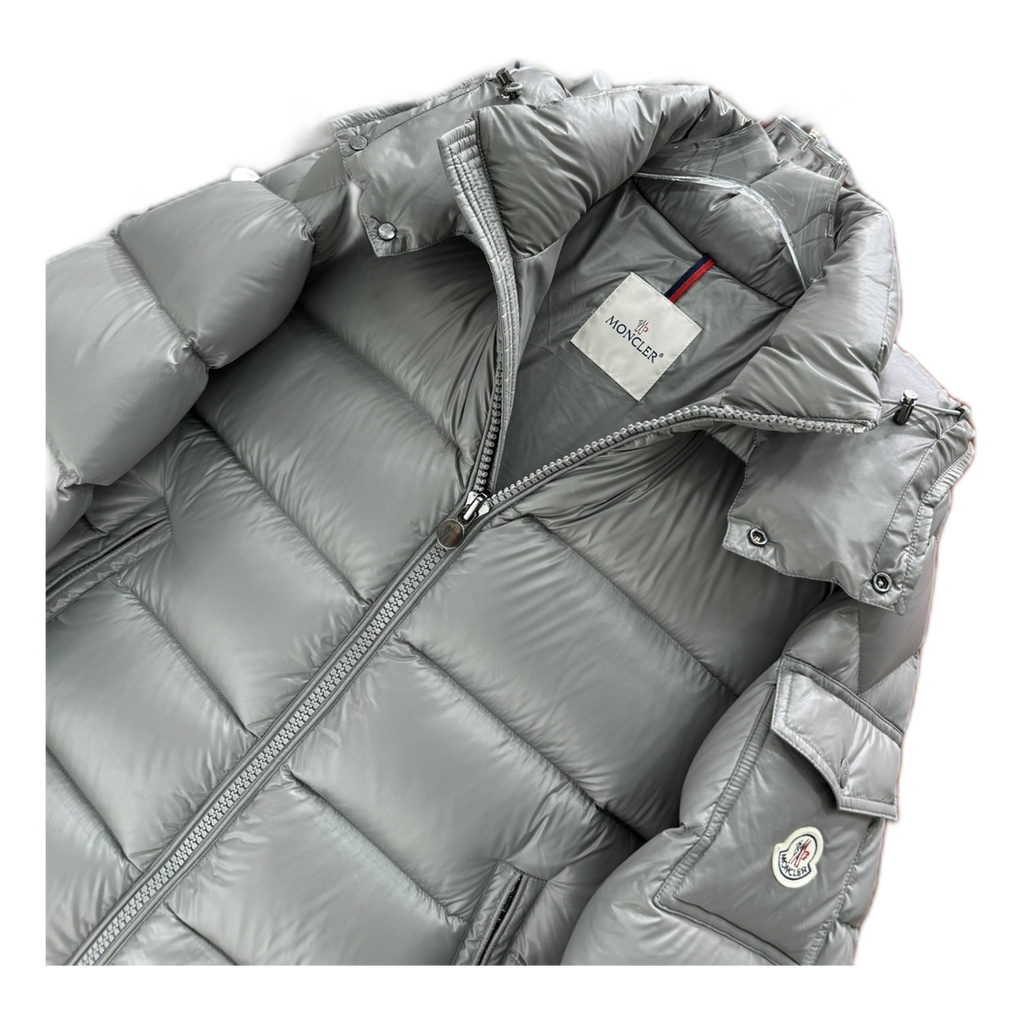 Moncler Maya Hooded Puffer Jacket - Gray