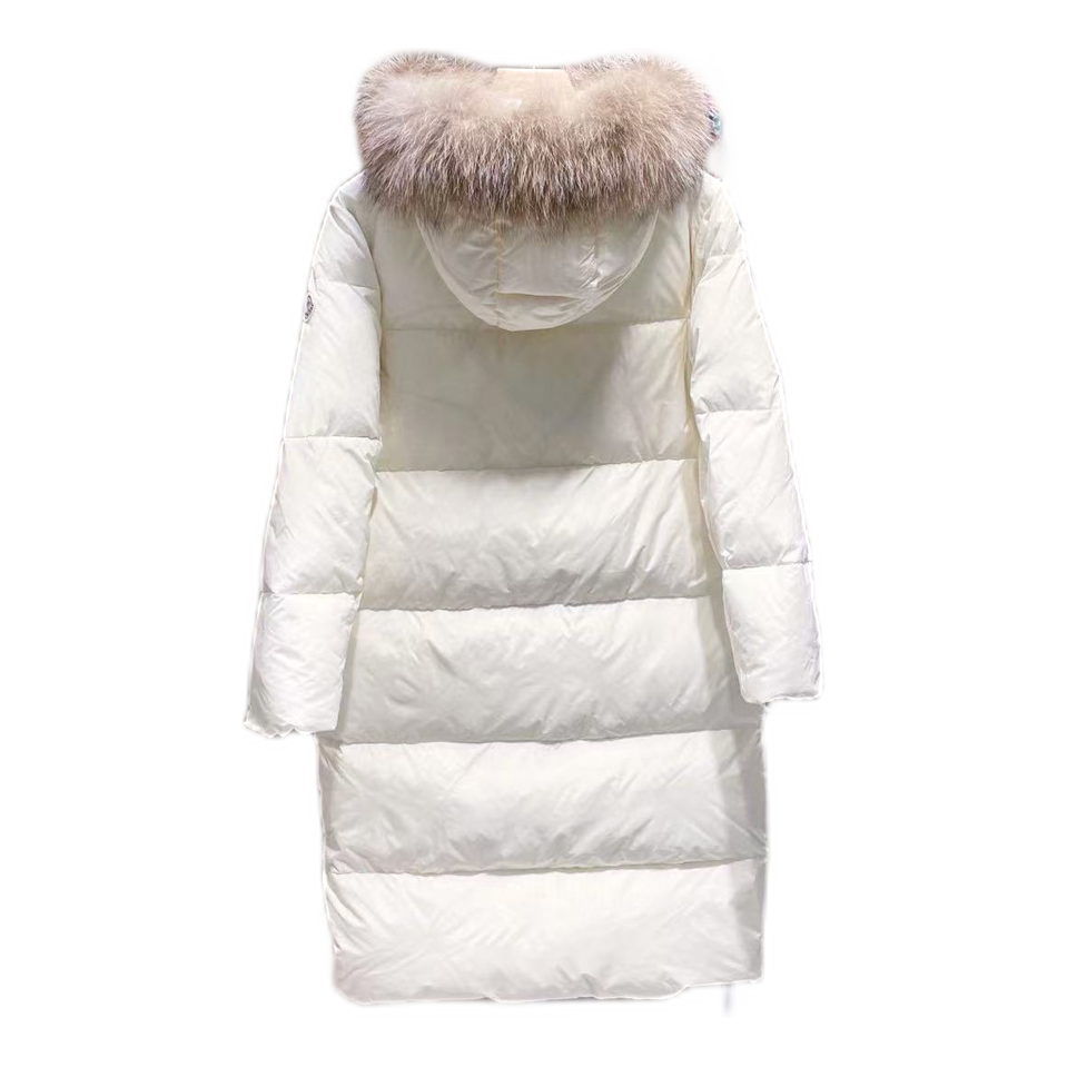 Moncler Marrionnier Long Puffer Coat - Ivory