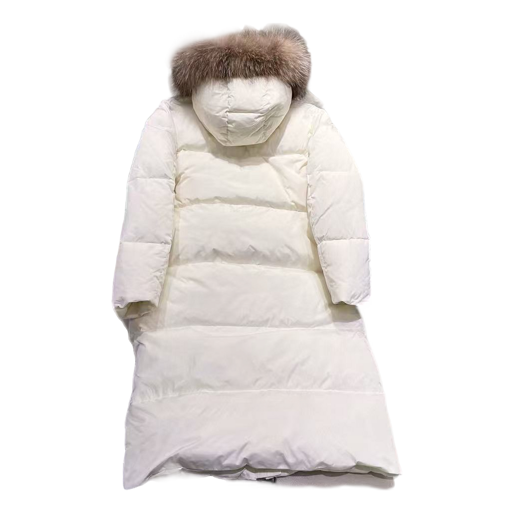 Moncler Marrionnier Long Puffer Coat - Ivory
