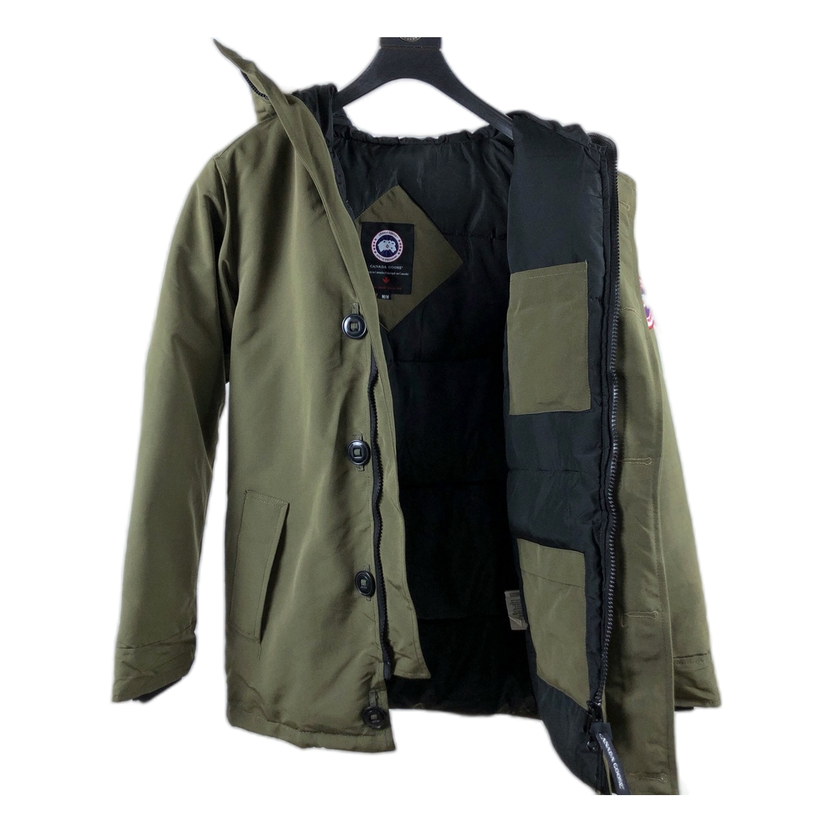 Canada Goose Chateau Fur-Trim Hooded Parka - Military Green
