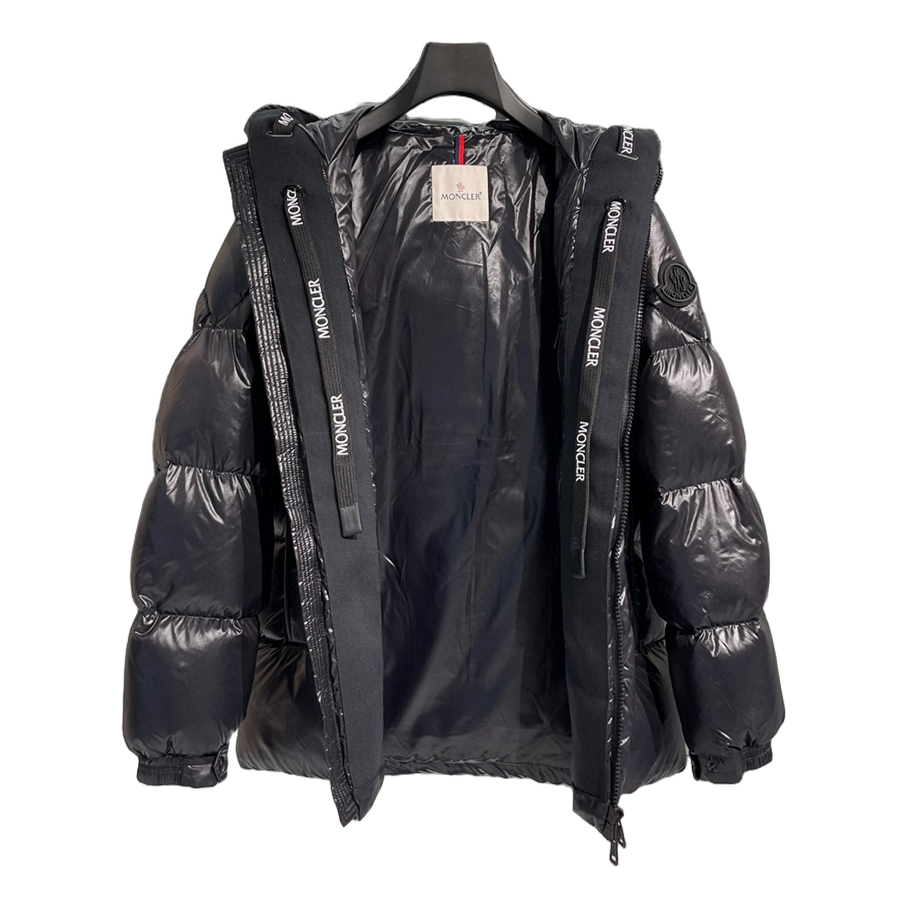 Moncler Dougnac Puffer Jacket with Structured Hood