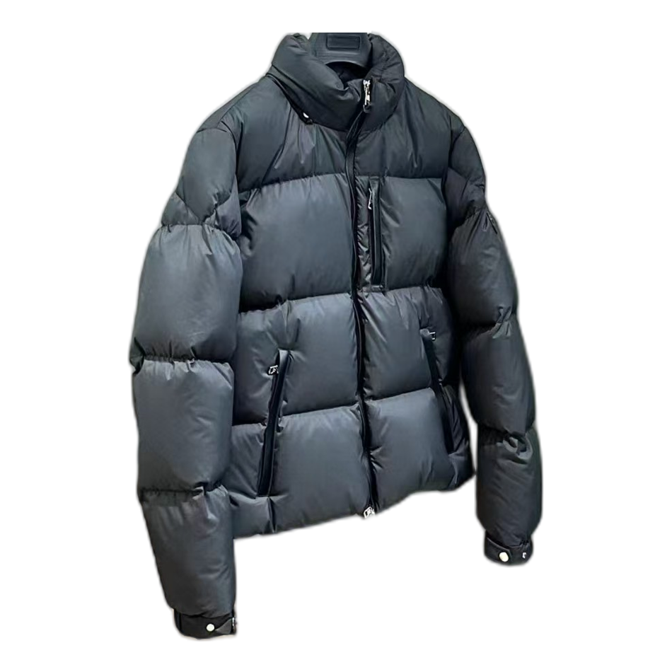 Moncler Quilted Stand-Collar Puffer Jacket - Black