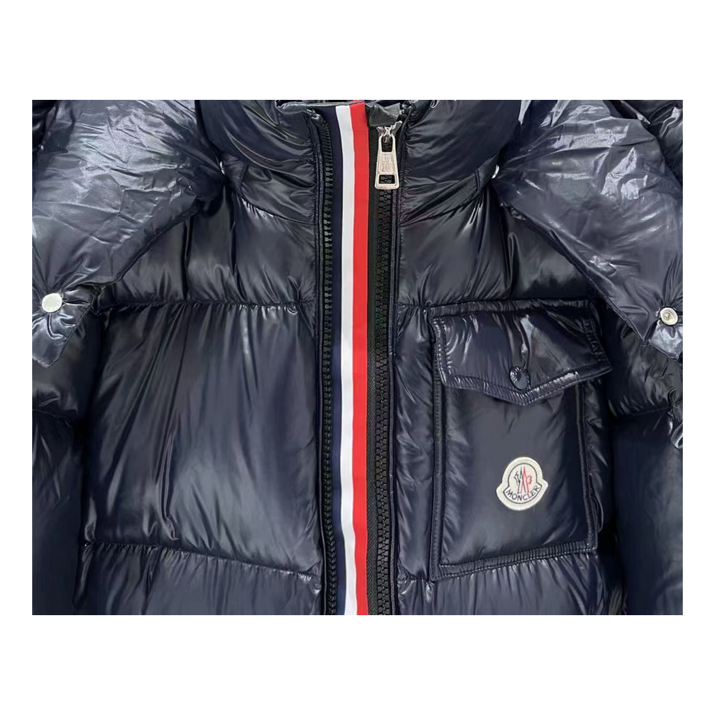 Moncler Montbeliard Hooded Puffer Jacket - Navy