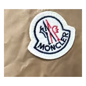 Moncler Hudson Long Puffer Coat with Fur Trim
