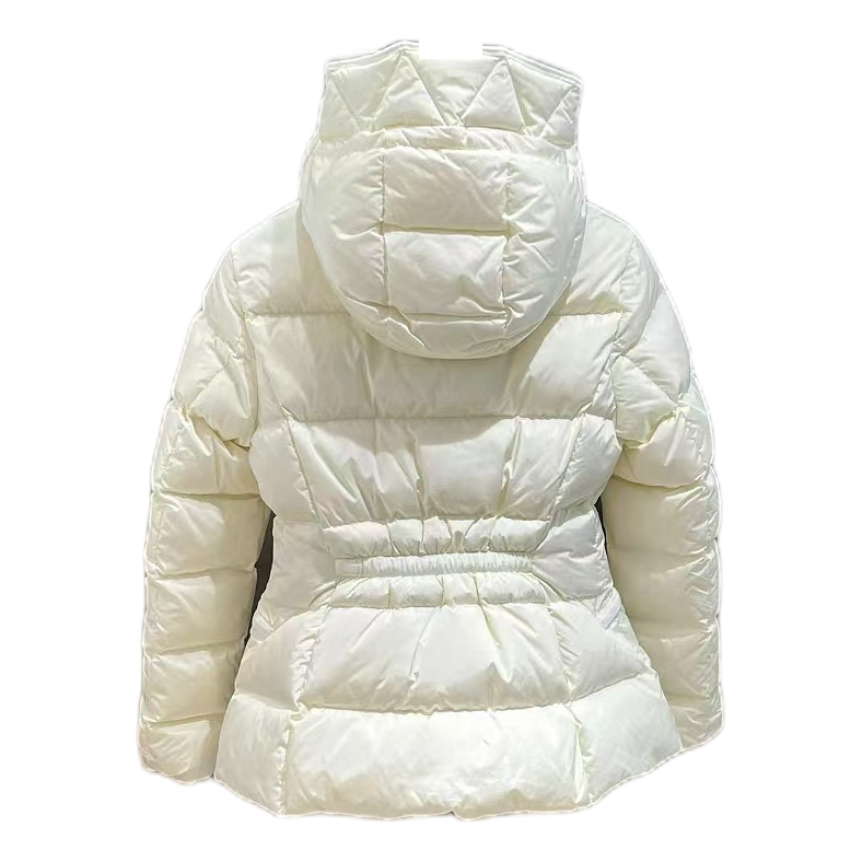 Moncler Fitted Quilted Puffer Jacket with Drawstring Hood