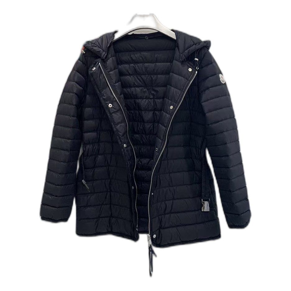Moncler Oredon Belted Hooded Puffer Jacket - Black