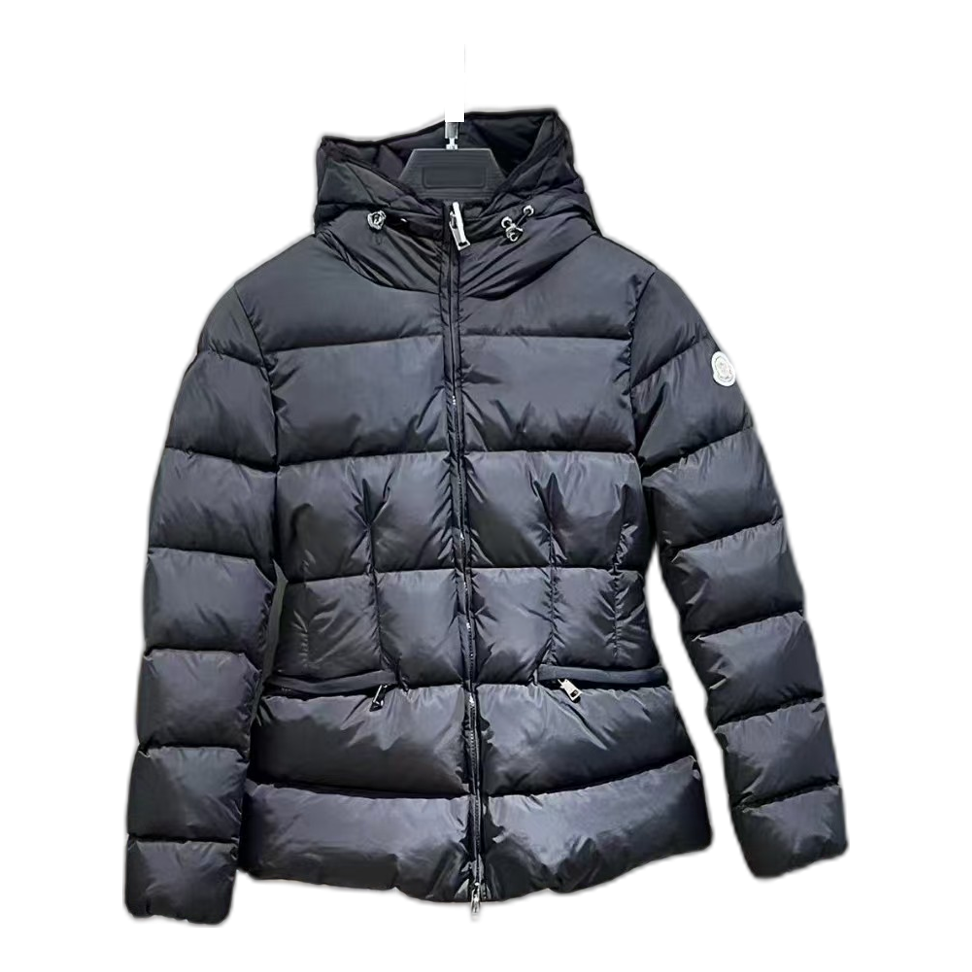 Moncler Fitted Puffer Jacket with Adjustable Drawstring Hood