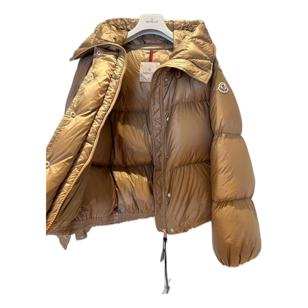 Moncler Borey Hooded Puffer Jacket - Bronze