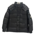Moncler Matte Hooded Puffer Jacket with Snap-Front Closure