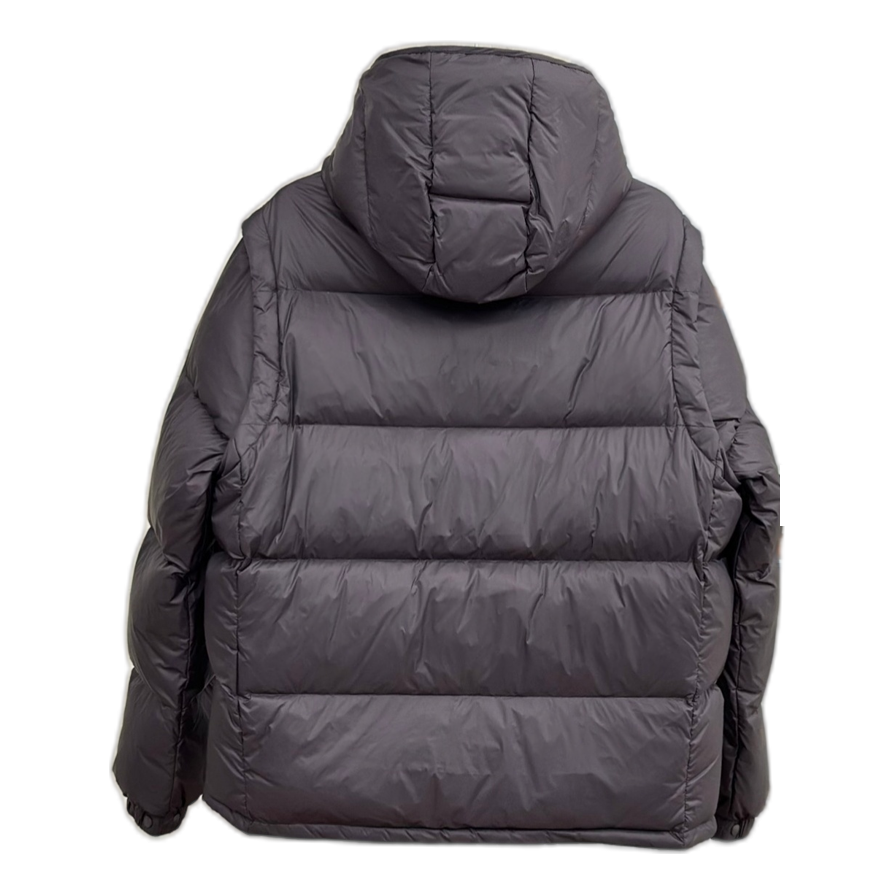 Moncler Cyclone Convertible Puffer Jacket with Zip Pockets