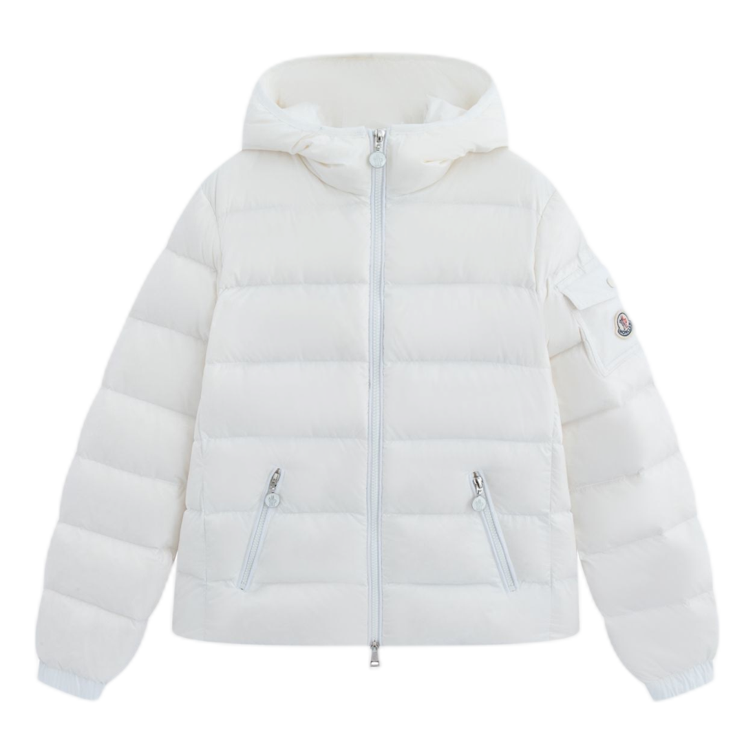 Moncler Gles Hooded Puffer Jacket with Slim Fit