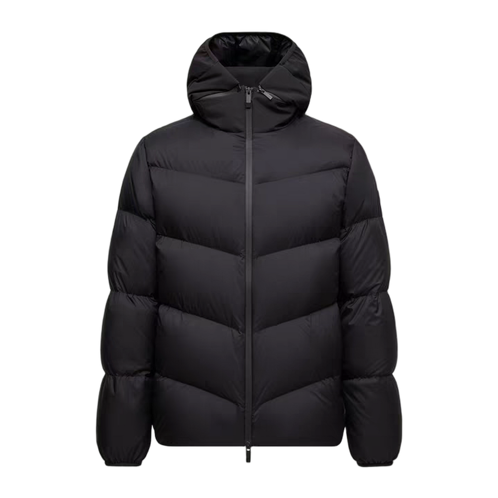 Moncler Forez Short Down Jacket with Structured Hood