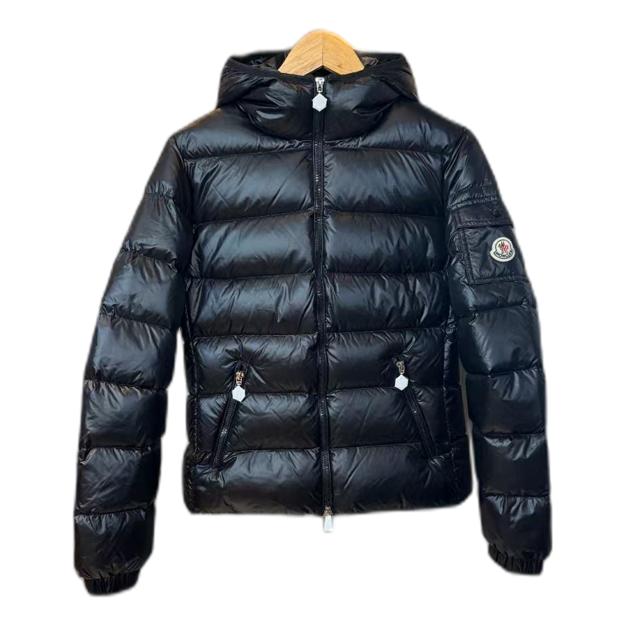 Moncler Gles High-Shine Hooded Puffer Jacket