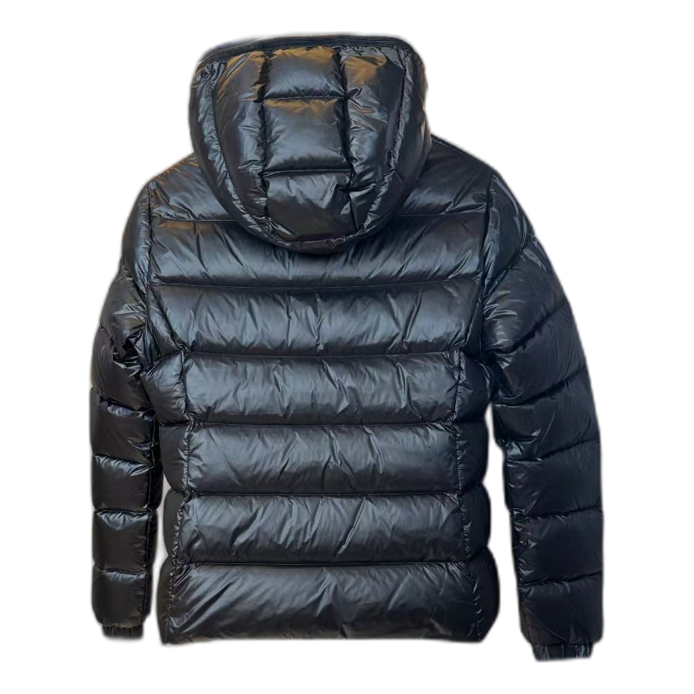 Moncler Gles High-Shine Hooded Puffer Jacket