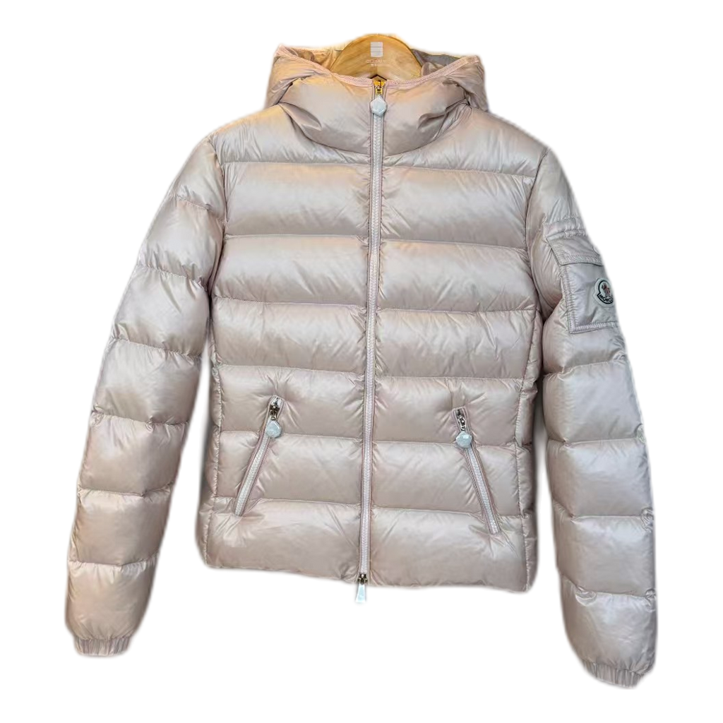 Moncler Gles High-Shine Hooded Puffer Jacket