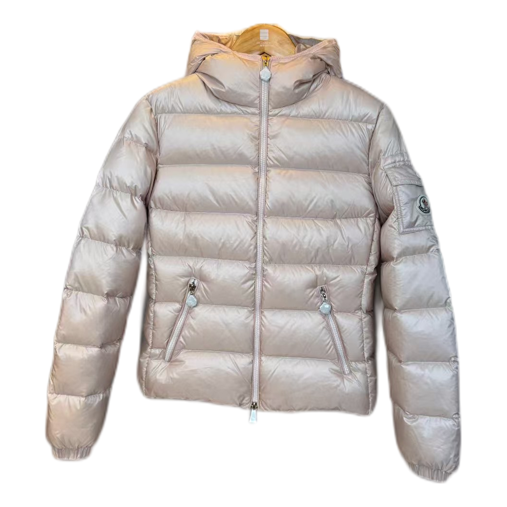 Moncler Gles High-Shine Hooded Puffer Jacket