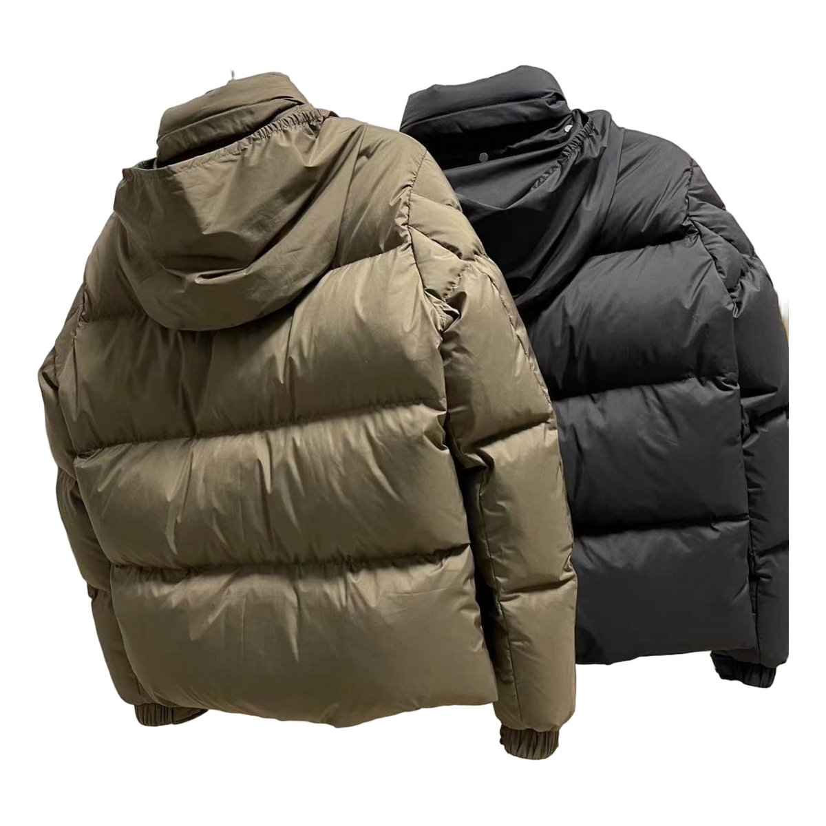 Moncler Wide-Quilt Hooded Puffer Jacket with Tonal Logo Patch