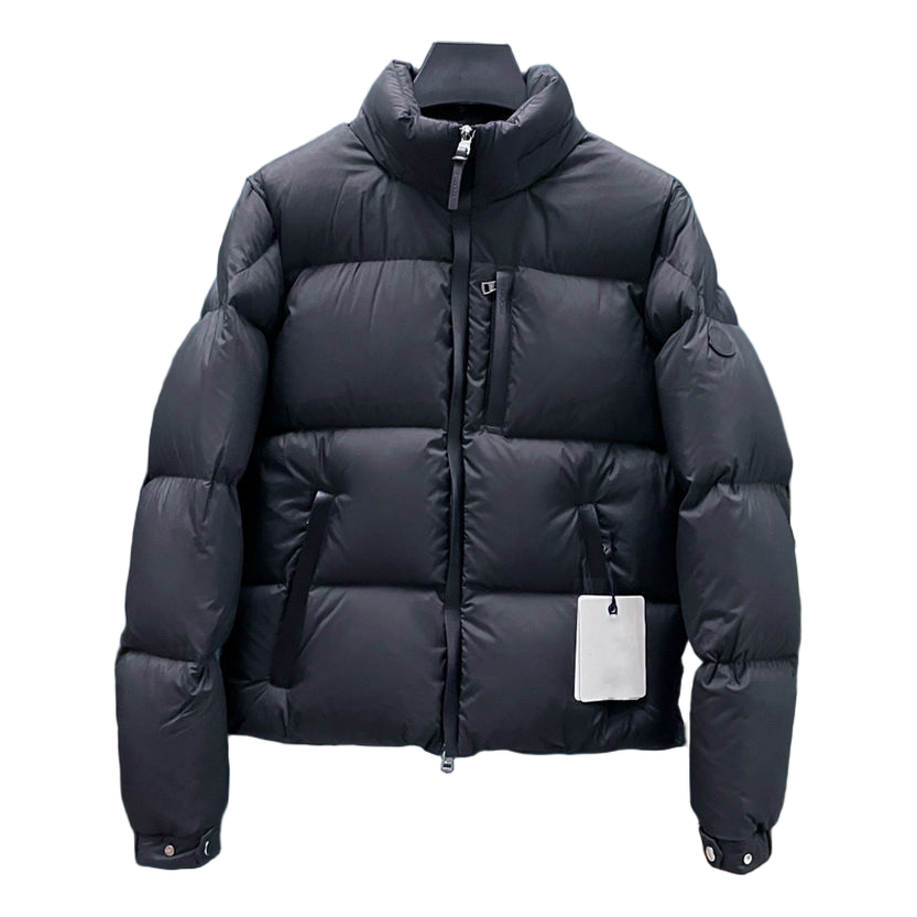 Moncler Wide-Quilt Hooded Puffer Jacket with Tonal Logo Patch