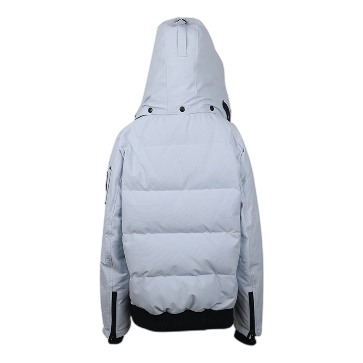 Moose Knuckles Hooded Winter Parka with Color-Block Pockets