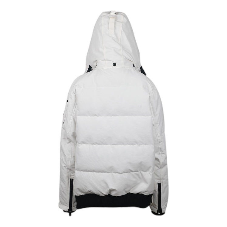 Moose Knuckles Hooded Winter Parka with Contrast Pocket Detail