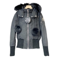 Moose Knuckles Debbie Bomber Jacket with Fur-Trimmed Collar