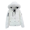 Moose Knuckles Fur-Trim Hooded Puffer Jacket with Chest Zip Pocket