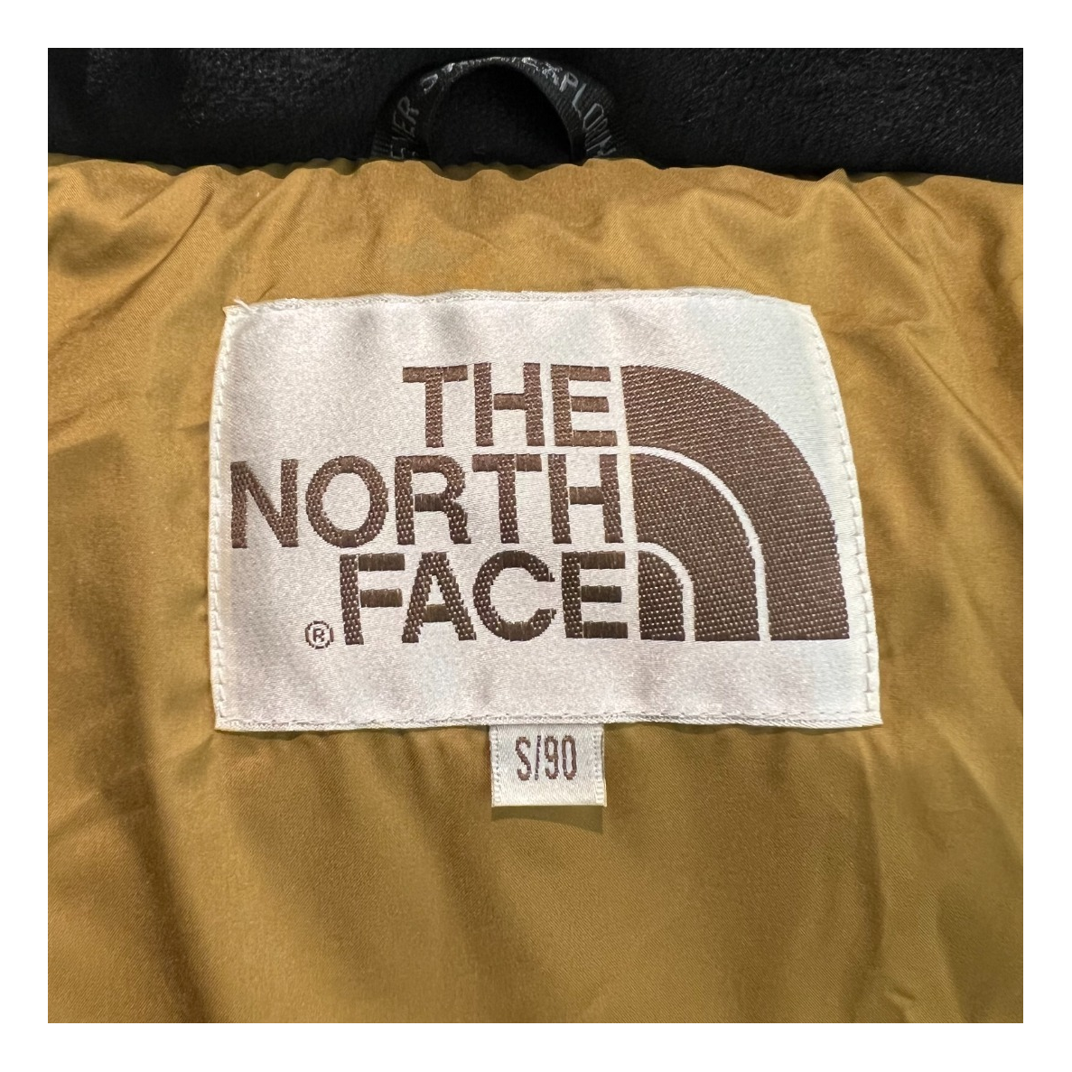 The North Face Colorblock Long Hooded Down Coat - Tan