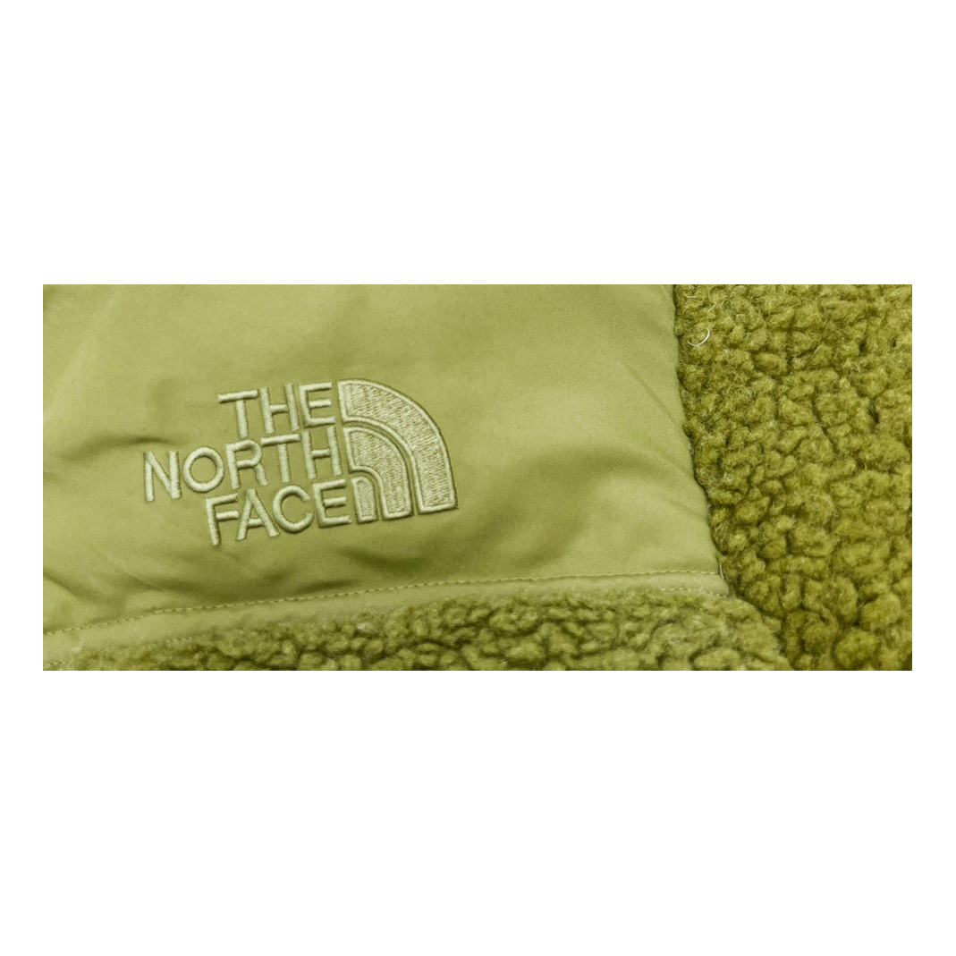The North Face Fleece-Panel Stand-Collar Puffer Jacket - Olive