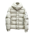 Prada Hooded Puffer Jacket with Utility Sleeve Pouch